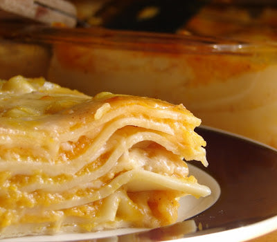 Lasagna with Golden Pappardelle and Roasted Butternut Squash
